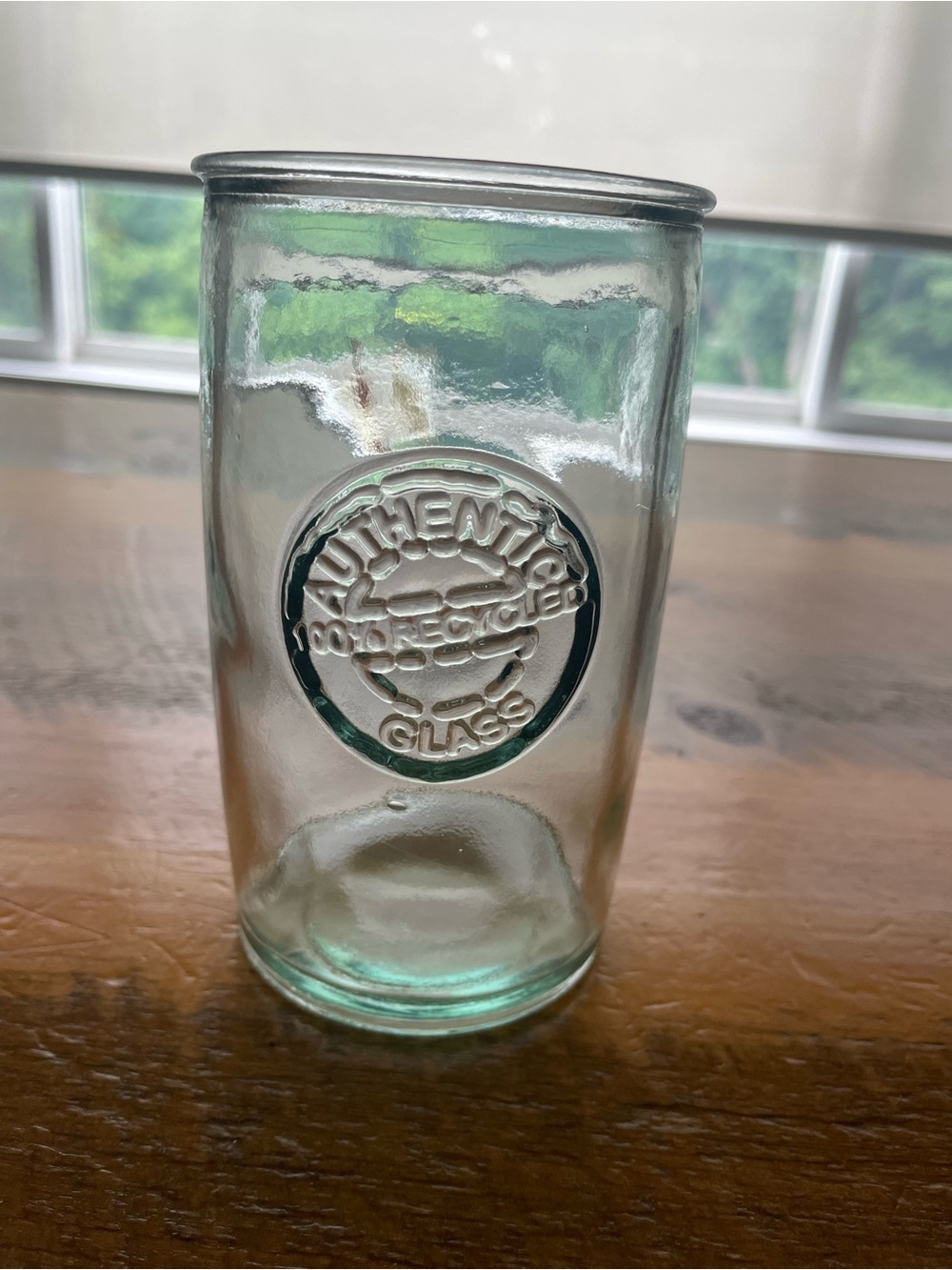 Set of 6 Authentic Recycled Glass Tumbler - Light Aqua